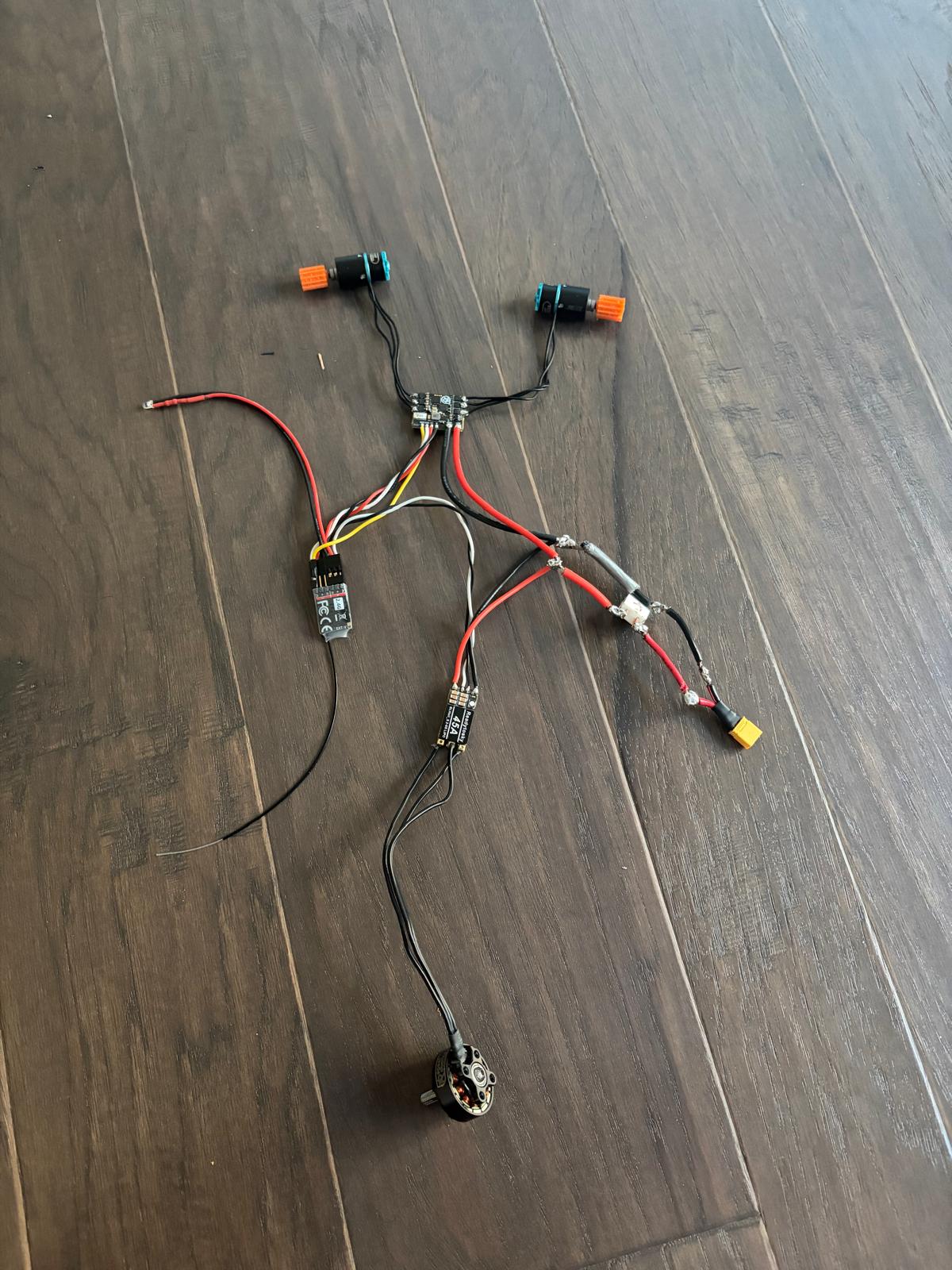 the complete harness flat on the floor
